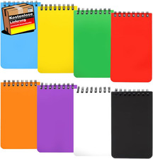 Mini Notizblock A7 Spiral bunt