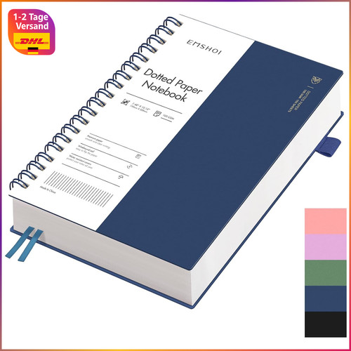 Notizbuch dotted 100g - notizbuch, 100g/m²