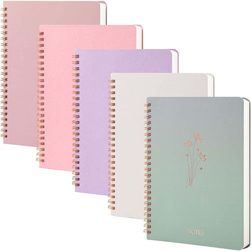 Notizbuch spiral 5er pack - spiral, 5er-pack