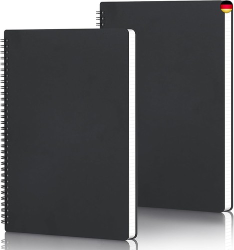 Notizbuch blanko 2 stück - a4,