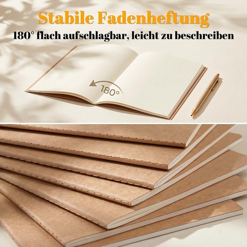 Notizbuch blanko 50er - notizbuch, set