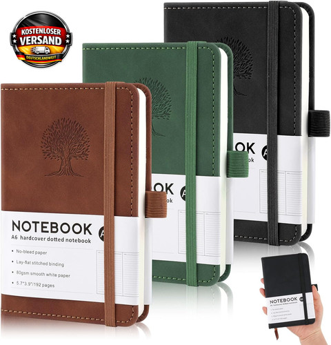 Notizbuch set stück - a6,