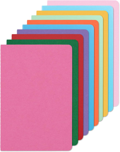 Notizbuch liniert 10er set - notizbuch,