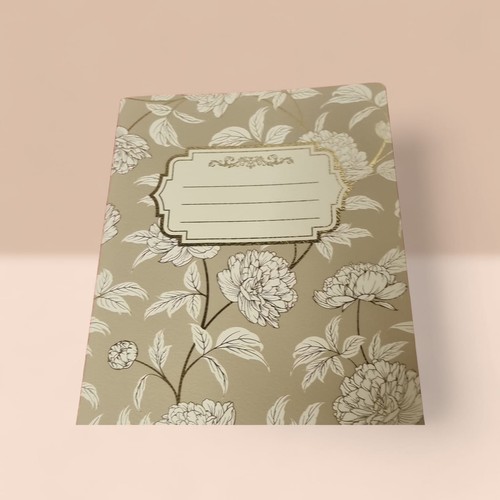 Notizheft beige mit