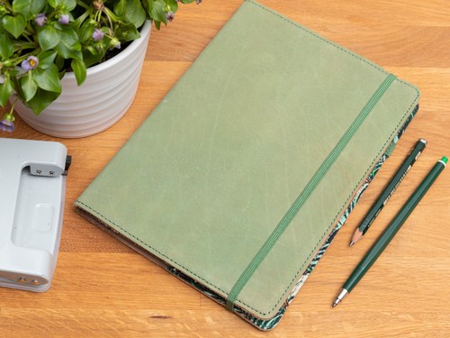 Notizbuch din leder - din,