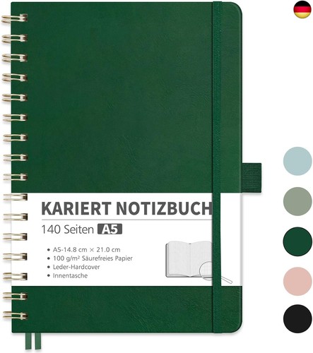 Rettacy notizbuch kariert - rettacy, a5