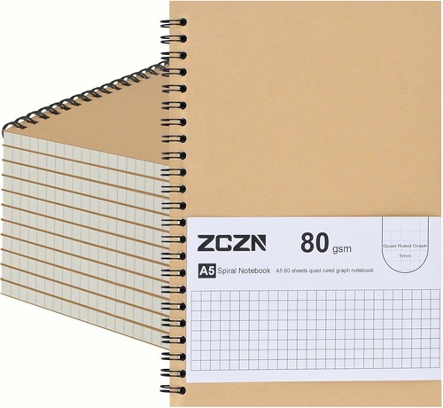 Zczn notizbuch kariert - a5, kariert,