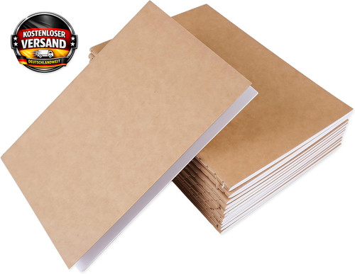 Kraftpapier notizbuch set - kraftpapier,