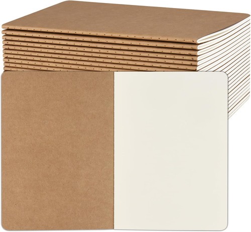 Notizbuch blanko kraftcover - a5,