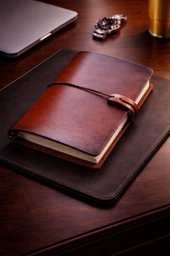 Handgemachtes leder notizbuch - handgemachtes,