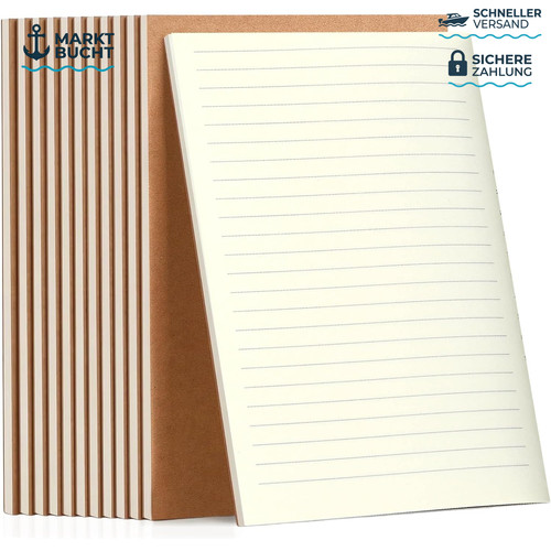 Notizbuch liniert 10er - notizbuch,