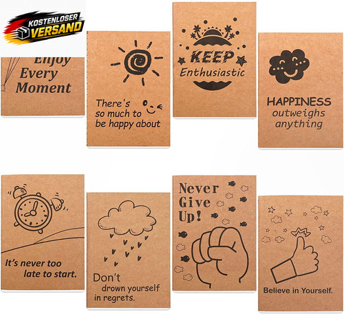 Kraft papier notizbücher - kraft, a6