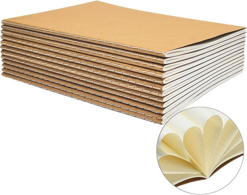 Kraft notizbuch dotted 12 - dotted,,